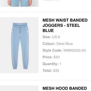 Blue sweatpants joggers